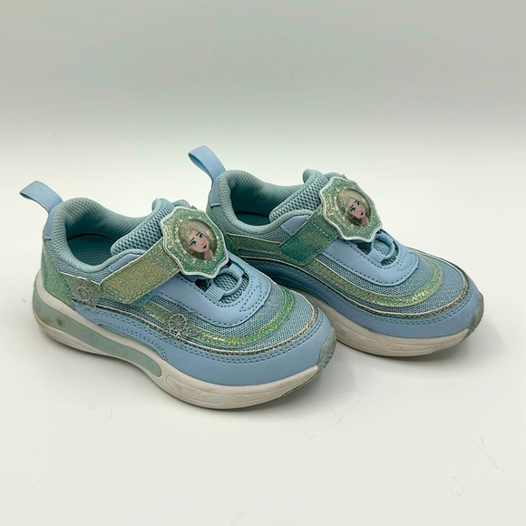 Disney Frozen Anna Elsa light-up kids running shoes/Sneakers US kids size 9.5 - Picture 1 of 12